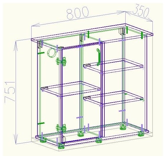 ТУмбочка под аквариум 800х350х750 Венге (Push to open) - фотография № 5