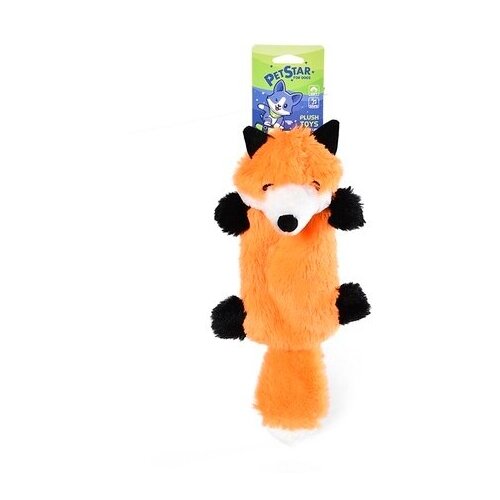 PET STAR Игрушка для собак лиса с пищалкой