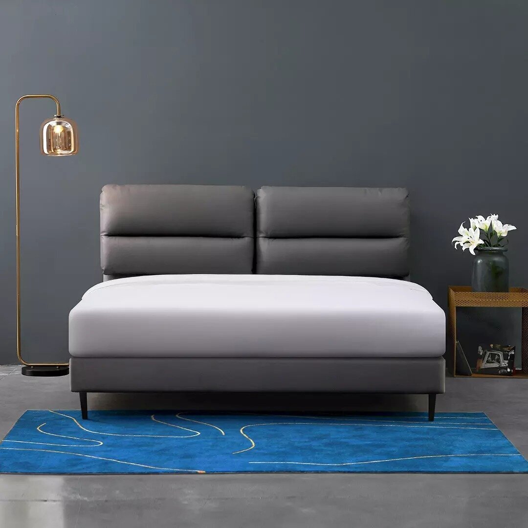 Двуспальная кровать Xiaomi 8H Time Leather Fashion Soft Bed 1.8m Sky Cloud Ash (JMP1)