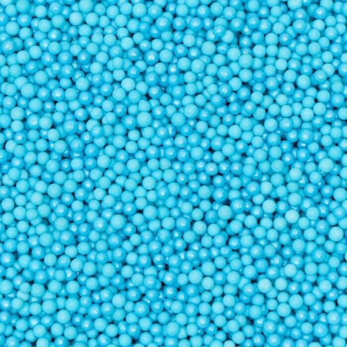 Кондитерская посыпка шарики 2 мм, голубые перламутровые, 50 г