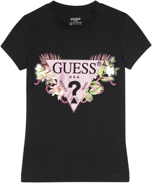 Футболка GUESS, размер XS, черный