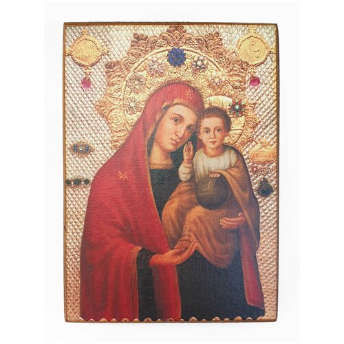 икона божией матери кардиотисса размер иконы 15x18 Икона Божией Матери Боянская, размер иконы - 15x18