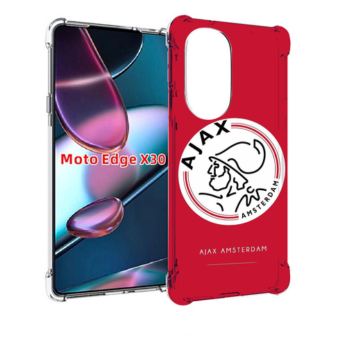 Чехол MyPads фк аякс амстердам для Motorola Moto Edge X30 задняя-панель-накладка-бампер