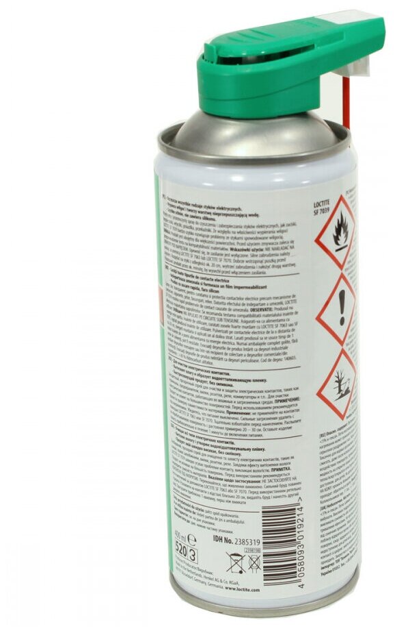 LOCTITE 2385319 Очиститель контактов (спрей) LOCTITE SF 7039 400ML - фото №9
