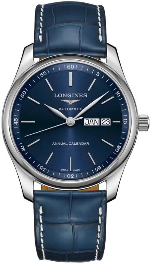 Наручные часы LONGINES The Longines Master Collection, серебряный, синий