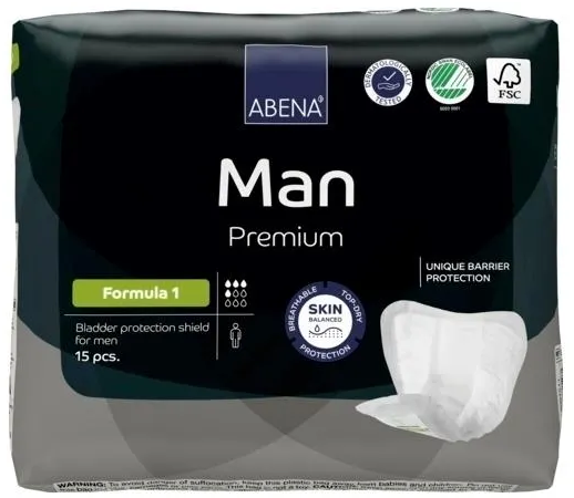 Прокладки для мужчин Abena Man Formula 1, 15 шт.