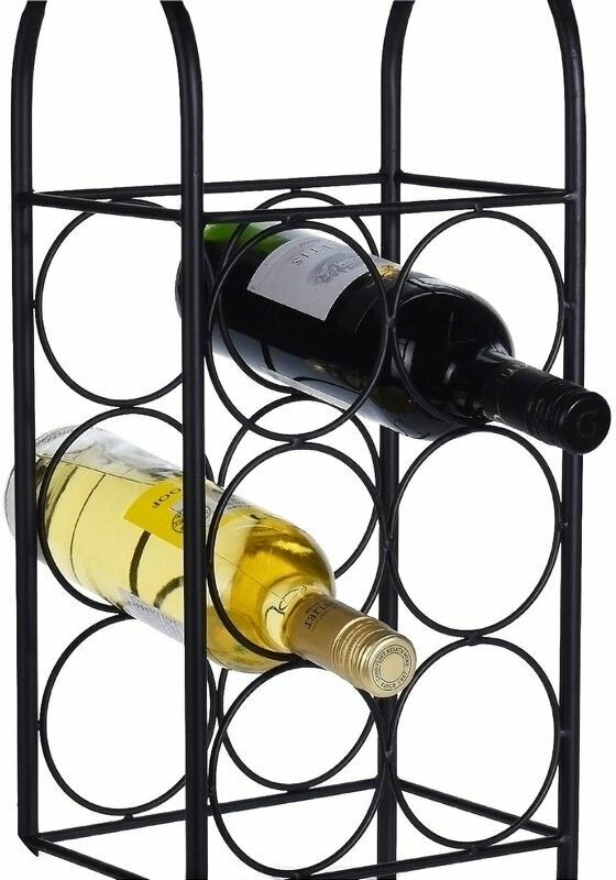 Подставка для винных бутылок шомон, металл, чёрная, 52х22 см, Koopman International C37880180