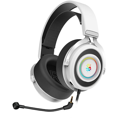 Наушники с микрофоном A4Tech Bloody G535 белыйчерный 2м мониторные USB оголовье G535 BLACKWHITE 436500₽