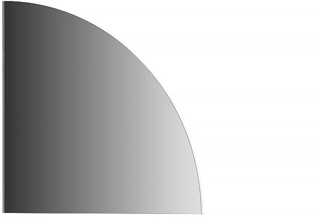 Зеркальная плитка четверть Круглоеа 15х15 см; серебро Reflective EVOFORM BY 1413 - фотография № 2