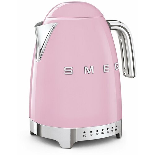 Чайник Smeg KLF04, розовый электрический чайник из нержавеющей стали с регулируемой температурой 1 0 л