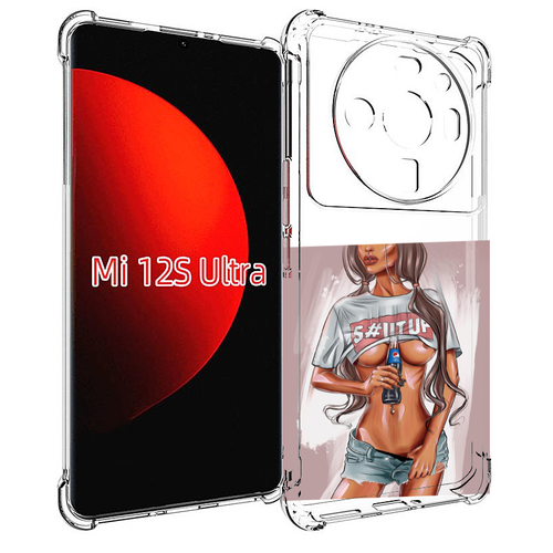 Чехол MyPads стройная-девушка-с-пепси женский для Xiaomi 12S Ultra задняя-панель-накладка-бампер