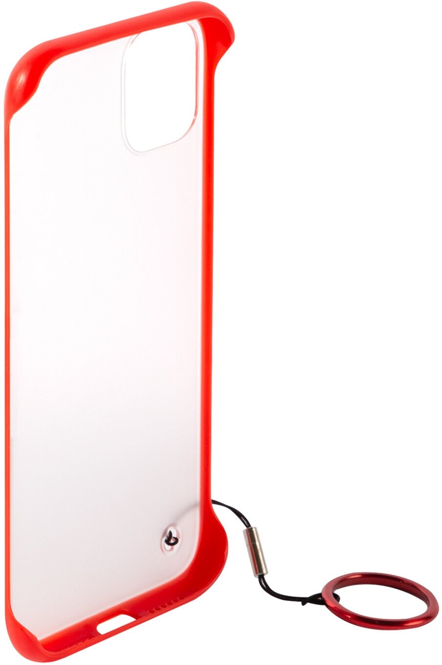 Чехол защитный Red Line Oslo для iPhone 11 (6.1") (красный) с кольцом УТ000018437 - фото №2