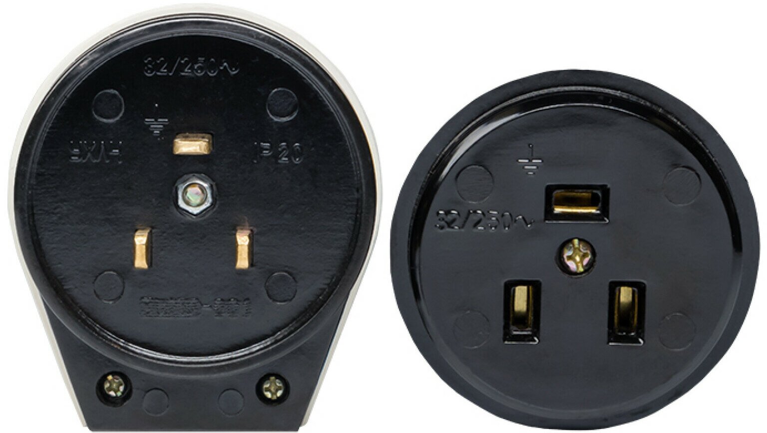 AS-250-O-03 Разъем РШ-ВШ 32А 250В 2P+PE (ОУ) карболитовый черный PROxima Упаковка (6 шт.) EKF - фото №7