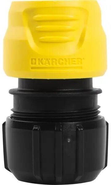 Коннектор для шланга быстросъёмный универсальный с аквастопом Karcher 1/2-3/4 дюйма - фотография № 5