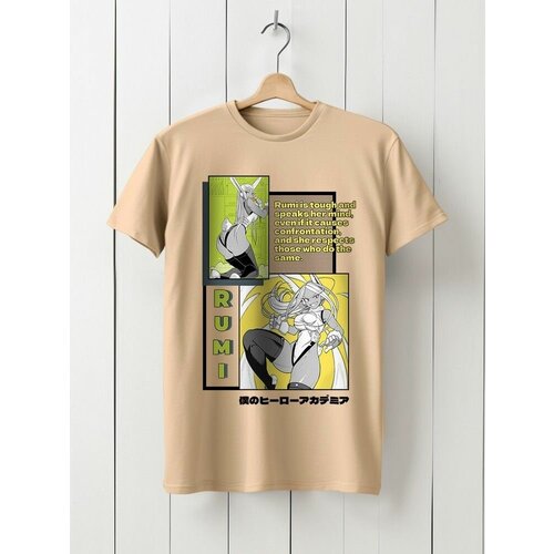 фото Футболка твоя футболка!, размер l, бежевый