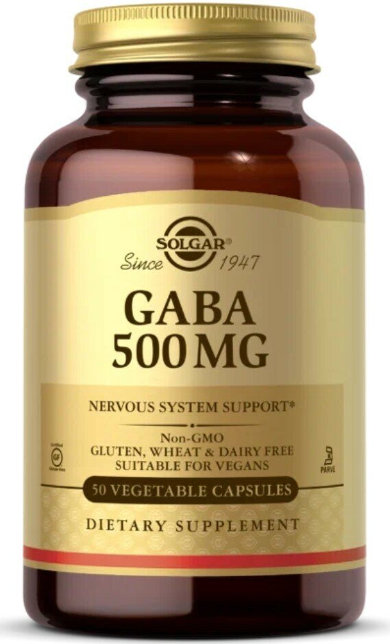 Solgar GABA 500 mg 50 veg caps