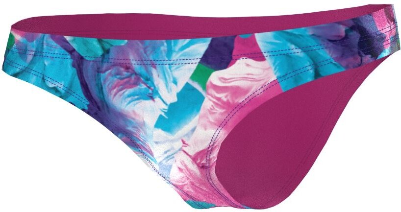 Плавки женские, Nike Hydrastrong Mulitple Print Cheeky Bottom, пурпурный, M INT