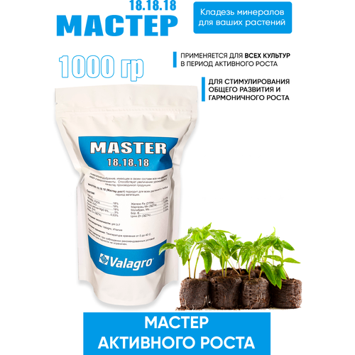 Универсальное удобрение Мастер 18-18-18, 1000 гр