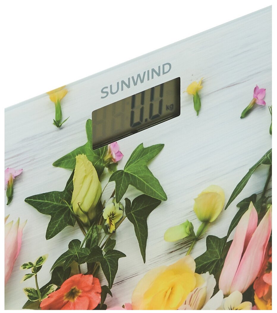 Напольные весы SUNWIND , до 180кг, цвет: рисунок - фото №7
