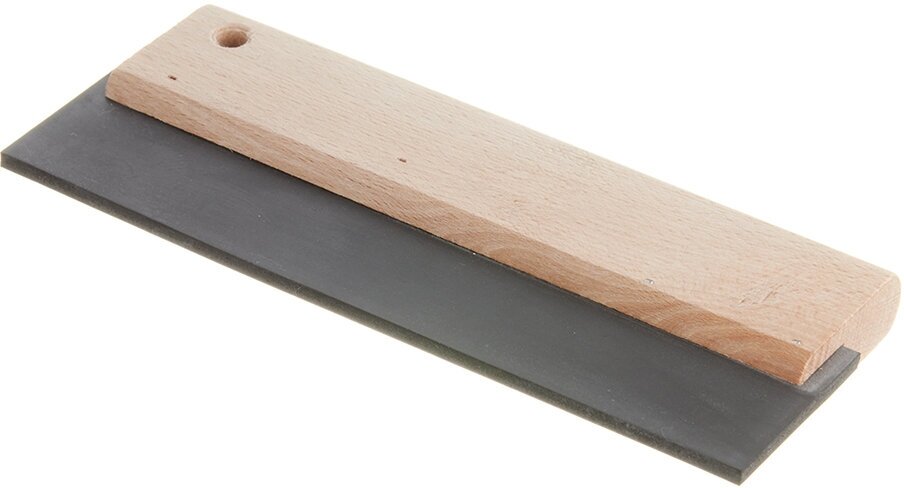 Шпатель для затирания швов Hardy 200 мм резиновый с деревянной ручкой