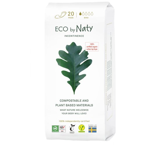 Прокладки урологические Eco by Naty Mini 1 капля, 20 шт.