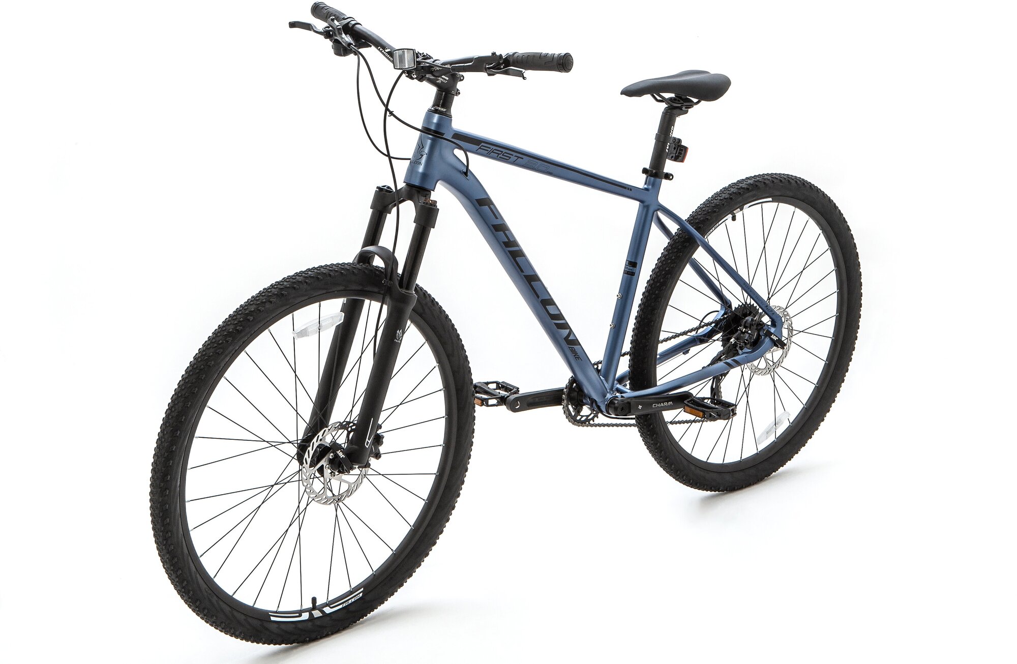 Велосипед взрослый мужской 29" FALCON BIKE RESOLUTE 3.0PS (HD) (9-ск.) (ALU рама) серый (рама L) на рост 175-188 см