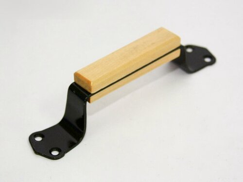 Изображение товара Ручка-скоба дверная ноэз РС100-Пл-SL, накладная, оксид (80), дерево, бежевый