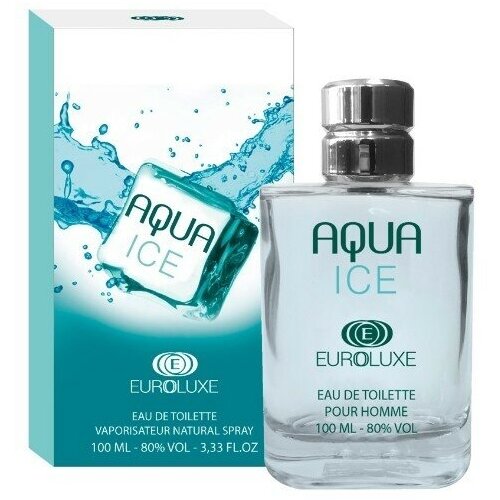 Euroluxe Туалетная вода для мужчин Aqua Ice (Аква айс) свежий, фужерный, спрей 100 мл euroluxe men aqua blue туалетная вода 100 мл