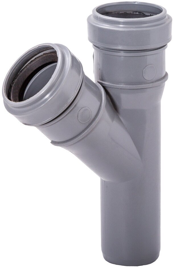 фото Тройник Lammin d32 мм 45° пластиковый для внутренней канализации (Lm35090323245)