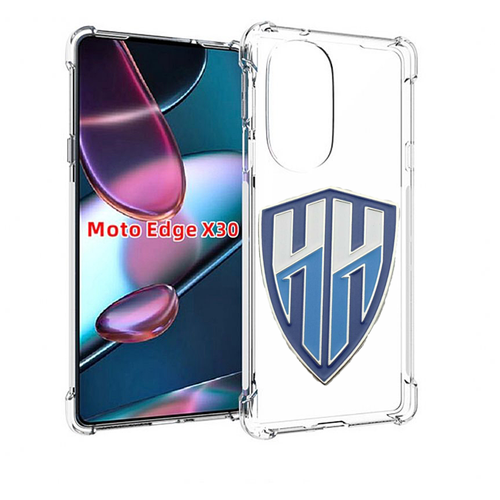 Чехол MyPads фк нижний новгород мужской для Motorola Moto Edge X30 задняя-панель-накладка-бампер