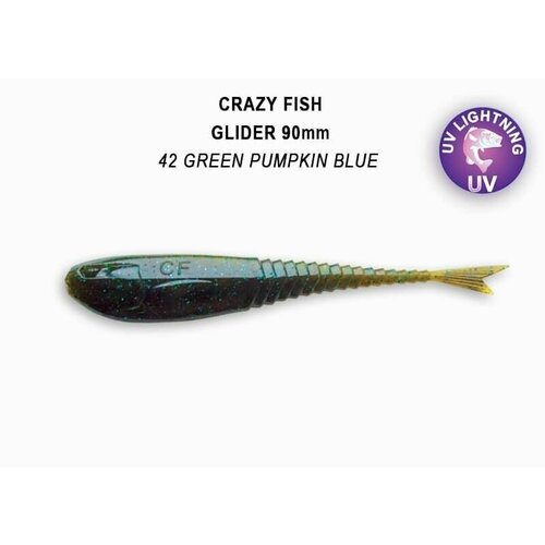 Приманка силиконовая Crazy Fish Glider 2.2' 5,5см 35-55-76-6 силиконовая приманка мягкая съедобная crazy fish glider 2 2 55 мм 35 55 5d 6 10 шт