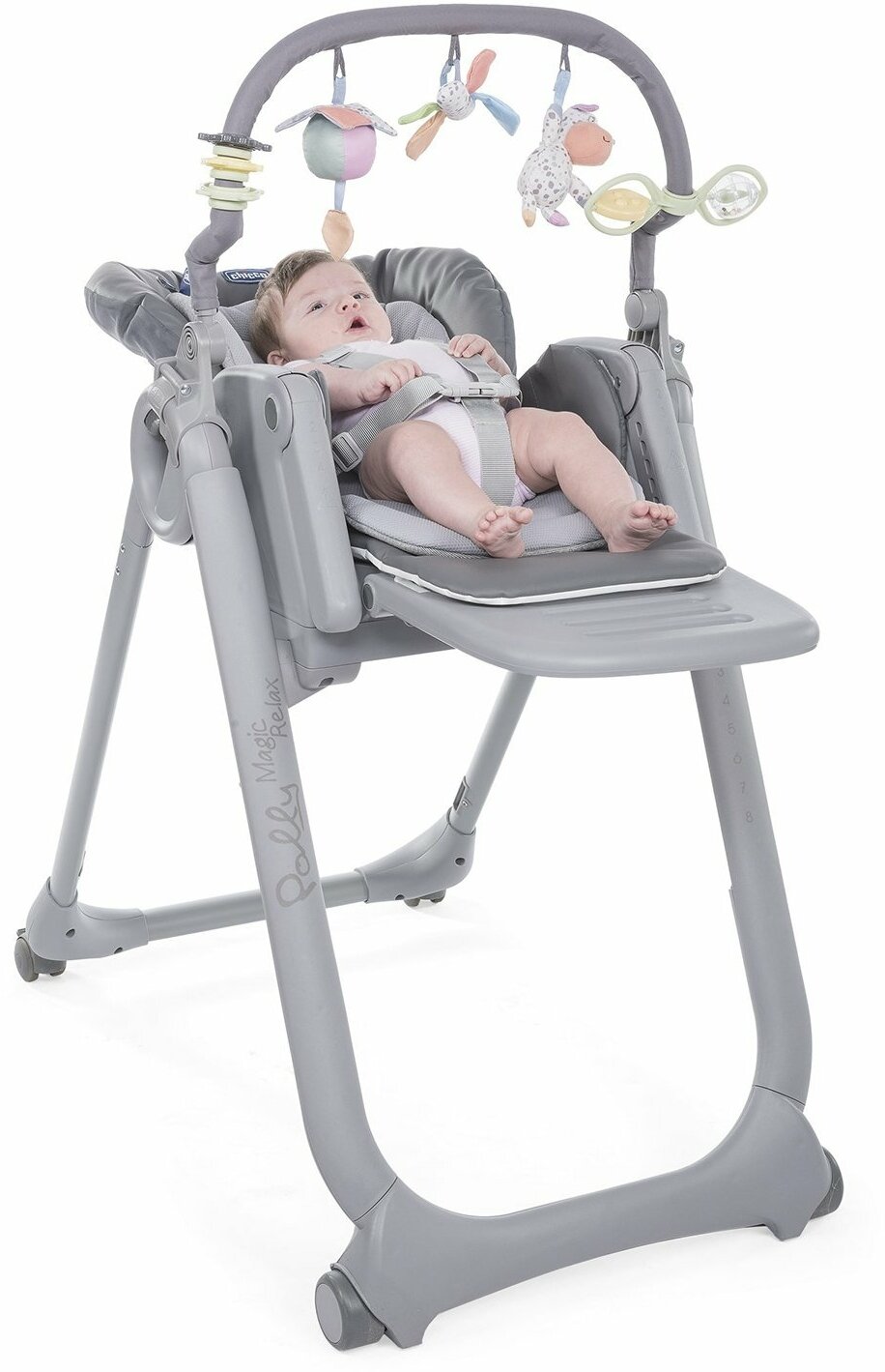 Стульчик для кормления Chicco Polly Magic Relax Graphite