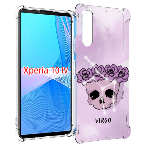 Чехол MyPads знак зодиака дева 2 для Sony Xperia 10 IV (10-4) задняя-панель-накладка-бампер чехол mypads знак зодиака дева 1 для sony xperia 1 iv задняя панель накладка бампер