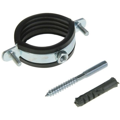 Хомут РМ оцинк с резин уплотнением VALFEX 4 107-115 в компл шпилька М880 и дюбель 45 137₽