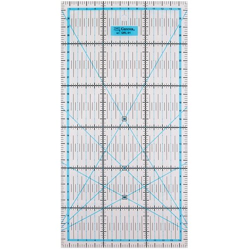 Gamma Линейка для пэчворка QRL-01 15 x 30 см, 1 шт. 1 шт. прозрачная 30 см 15 см 0.3 см