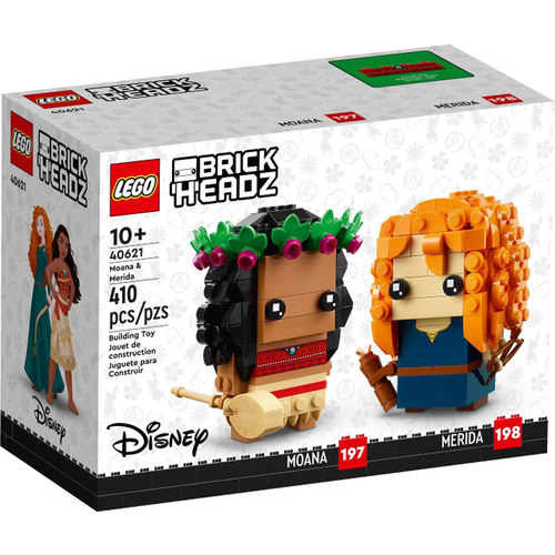 набор каноэ и фигурок disney s moana Конструктор LEGO Brickheadz 40621 Моана и Мерида