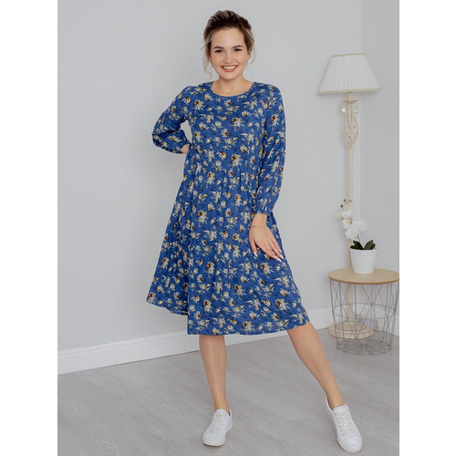 Платье Текстильный Край, размер 50, синий