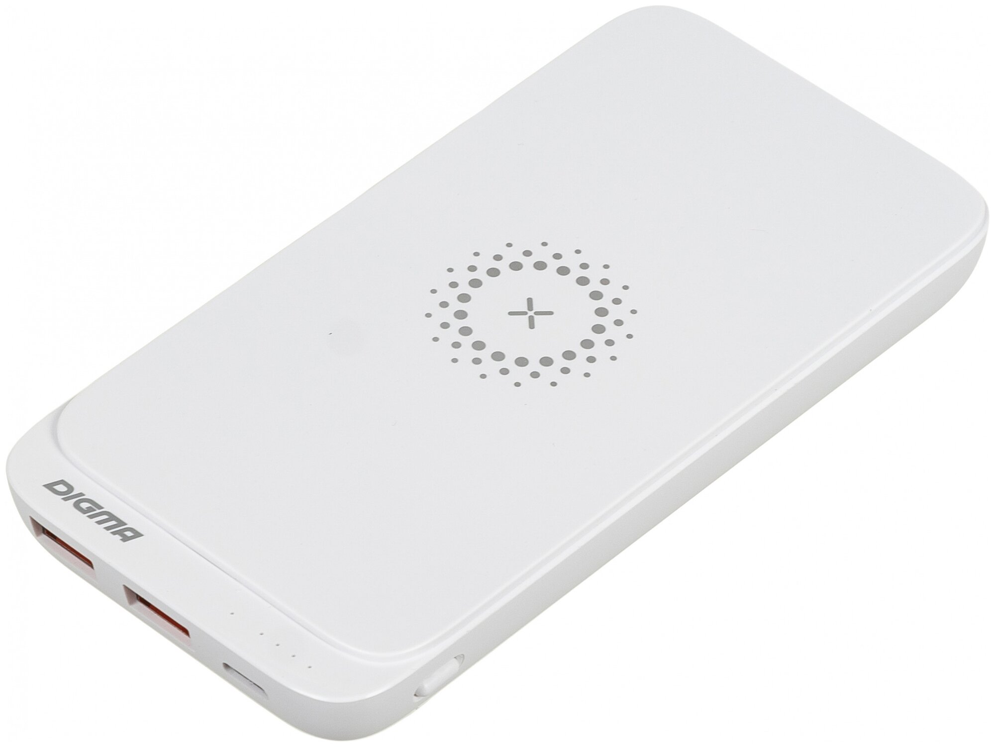 Внешний аккумулятор (Power Bank) Digma DGPQ10E, 10000мAч, белый [dgpq10e20pwt]