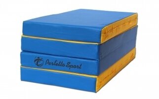 Мат гимнастический Perfetto Sport № 5, blue / yellow