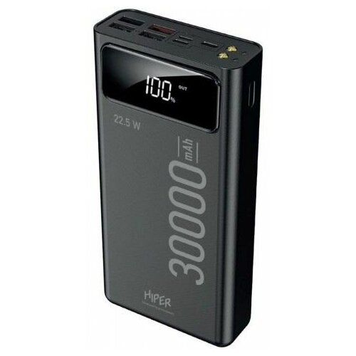 Мобильный аккумулятор Hiper DELTA 30000 30000mAh QCPD 3A черный 403500₽