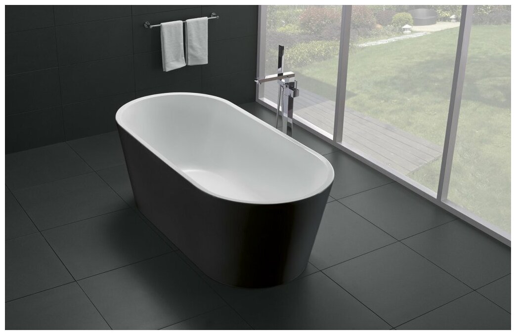 Акриловая ванна BelBagno Abile BB71-1700-NERO 170x80