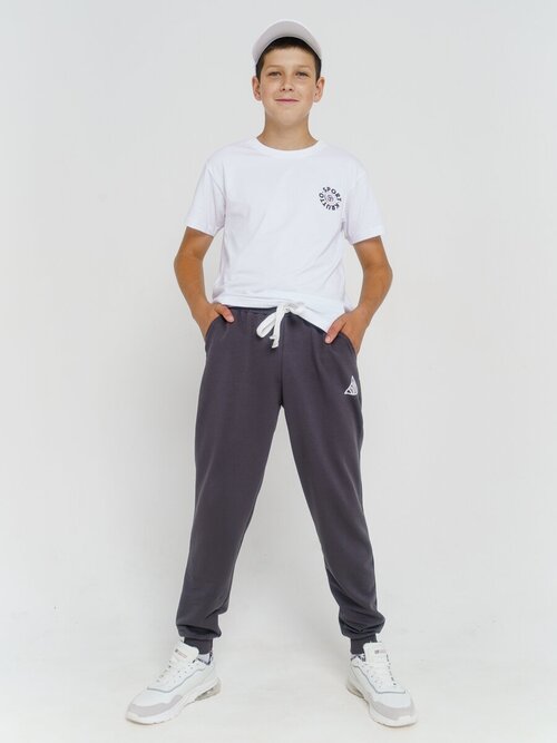 Школьные брюки джоггеры KRUTTO, размер 170, серый