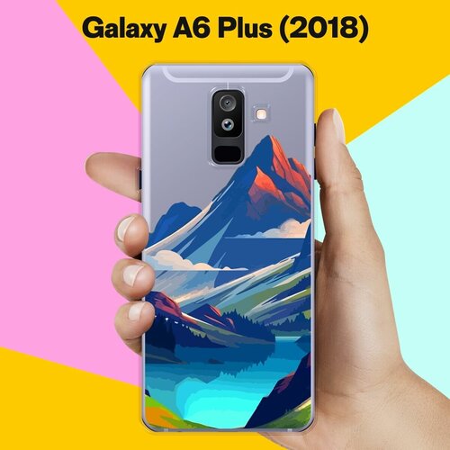Силиконовый чехол на Samsung Galaxy A6 Plus (2018) Горы 10 / для Самсунг Галакси А6 Плюс силиконовый чехол на samsung galaxy a6 plus 2018 лягушки для самсунг галакси а6 плюс