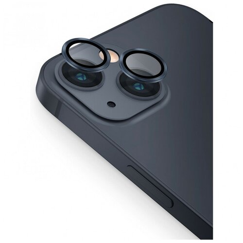 Защитное стекло Uniq Optix Camera Lens protector Aluminium (3 шт.) 0.25 мм для камеры iPhone 13/13 Mini, цвет Черный (Black) (IP13-13M-LENSBLK)