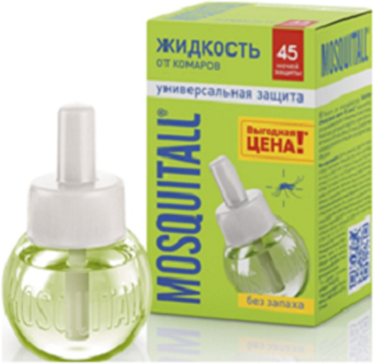 Жидкость Mosquitall Универсальная защита от комаров, 45 ночей, для фумигатора