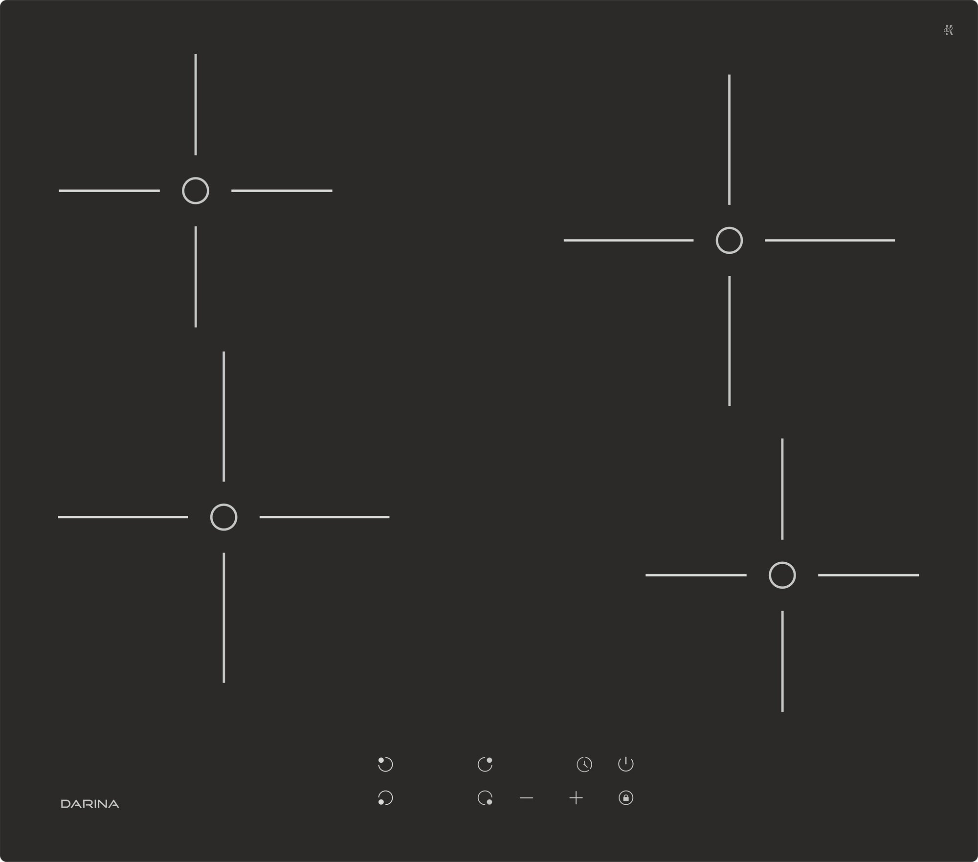 Варочная панель Darina PL E323 B, электрическая, независимая, черный - фото №6