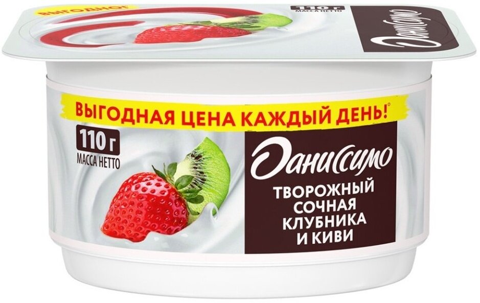 Десерт творожный Даниссимо Клубника-киви 5,6%