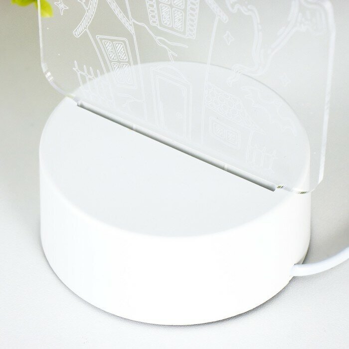 Светильник "Призраки" LED белый 11х9,5х15 см RISALUX - фотография № 7