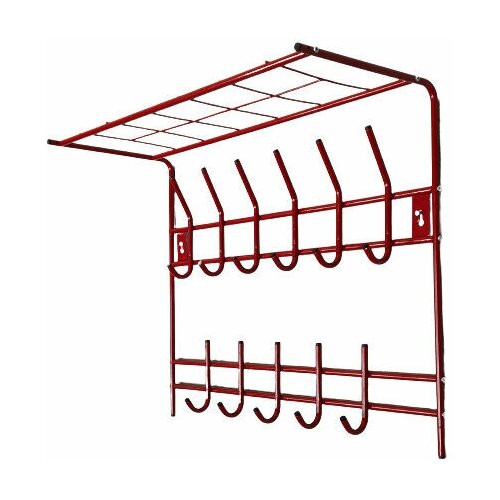 Вешалка настенная Триада 10 крючков ширина 65 см цвет красный 2699₽