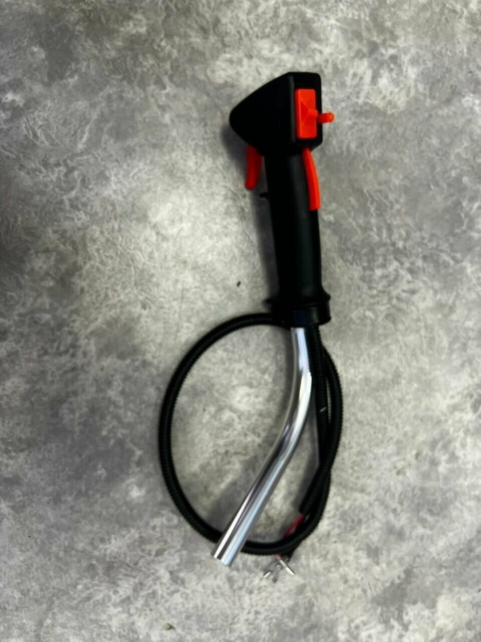 Рукоятка управления ручка газа для бензо триммера с трубкой - фотография № 3